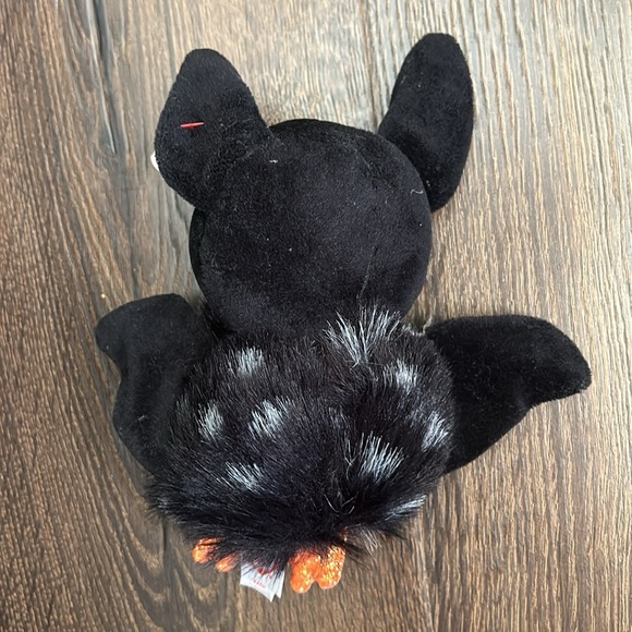 TY Beanie Boos 6" RADAR Bat Halloween Orange Sparkly Eyes Black Plush NEW - Picture 6 of 6